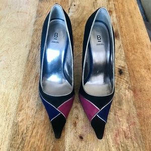 Bakers 'Carley' Suede Black Pointed Toe High Heel Pump